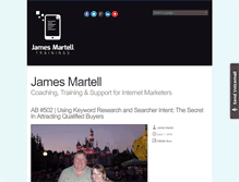 Tablet Screenshot of jamesmartell.com